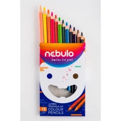 Nebulo jumbo háromszög alakú 12 db/csomag színes ceruza készlet
