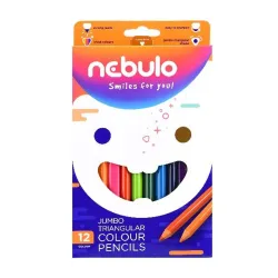 Nebulo jumbo háromszög alakú 12 db/csomag színes ceruza készlet