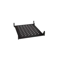 Legrand Rackszekrény polc - 2U-19", 4ponton rögzíthető,állítható, 435mm szél.(1000 mély szekrényekhez),max:50 kg,Fekete)