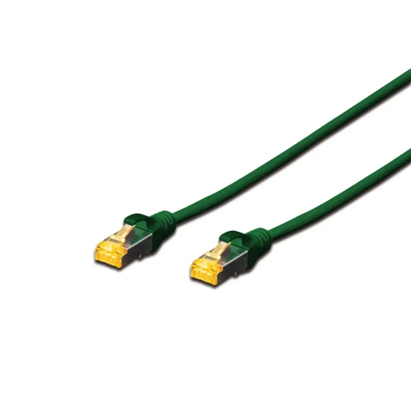 DIGITUS Cat.6A S/FTP LSZH 1m zöld patch kábel DIGITUS Cat.6A S/FTP LSZH 1m zöld patch kábel