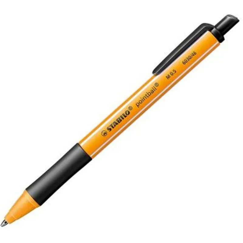 Stabilo pointball 10db/csomag fekete nyomógombos golyóstoll Stabilo pointball 10db/csomag fekete nyomógombos golyóstoll