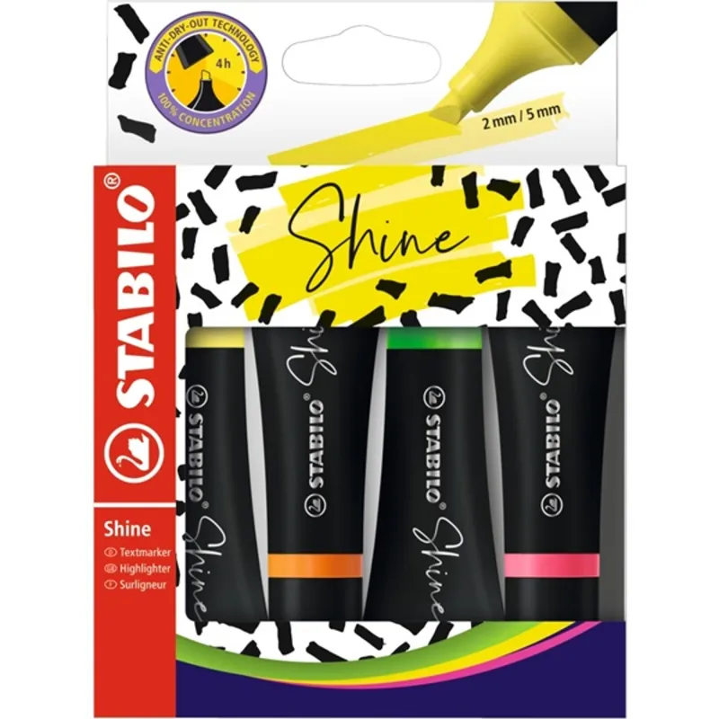 Stabilo Neon 72/4-0 4db-os vegyes színű szövegkiemelő Stabilo Neon 72/4-0 4db-os vegyes színű szövegkiemelő