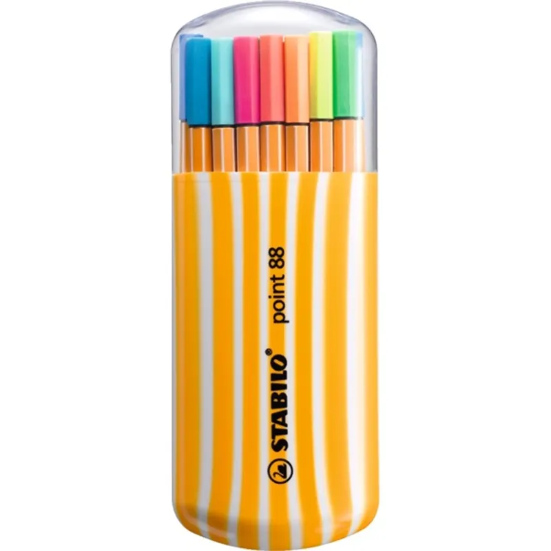 Stabilo Point 88 Zebrui neon 15+5db-os vegyes színű tűfilc készlet Stabilo Point 88 Zebrui neon 15+5db-os vegyes színű tűfilc készlet