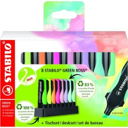 Stabilo GREEN BOSS Pastel 8db-os szövegkiemelő készlet