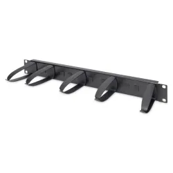 DIGITUS műanyag gyűrűs kábelrendező panel 1U 19" (DN-97602-2)