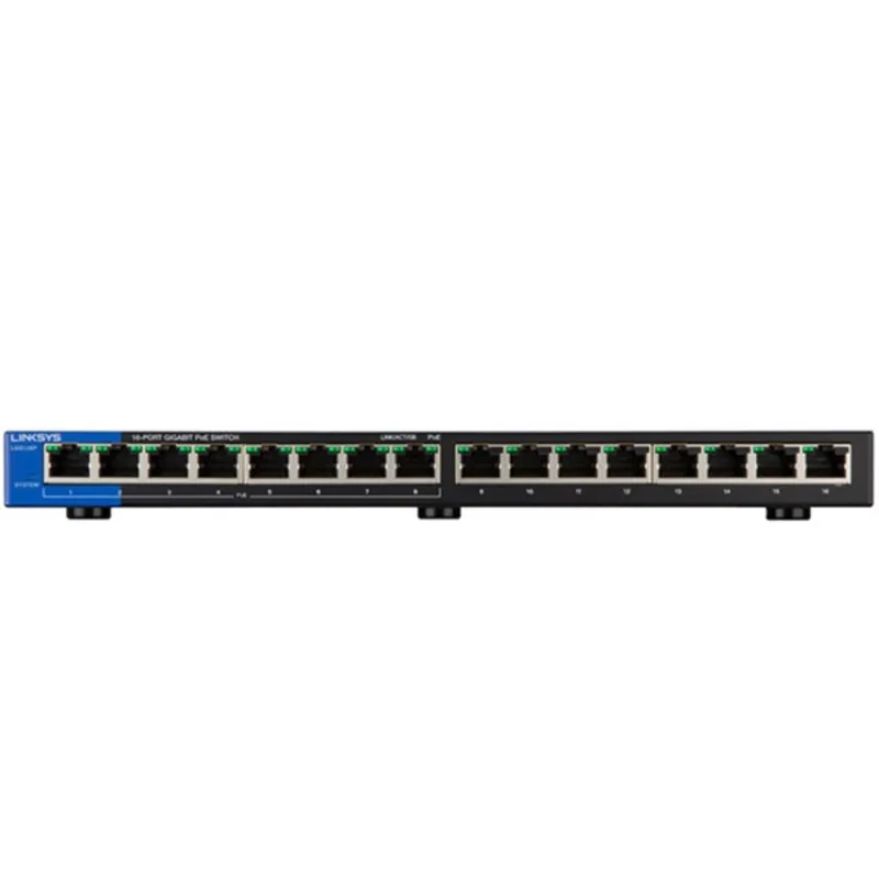LINKSYS Switch LGS116P, 16x1000Mbps POE+ (16-Port Business Desktop Gigabit PoE+ Switch) LINKSYS Switch LGS116P, 16x1000Mbps POE+ (16-Port Business Desktop Gigabit PoE+ Switch)