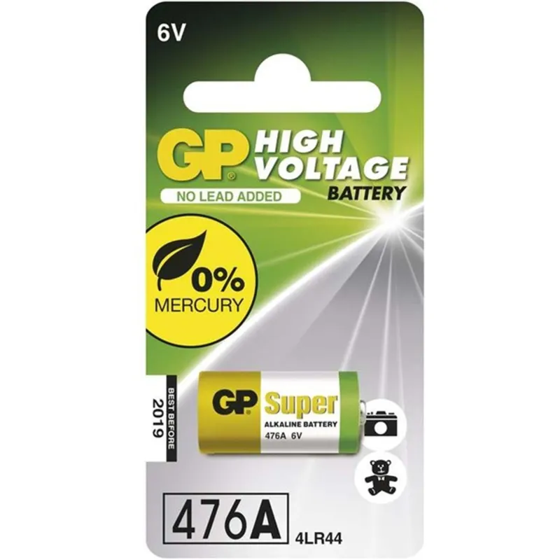GP LR476A (4LR44) High Voltage alkáli elem 1db/bliszter GP LR476A (4LR44) High Voltage alkáli elem 1db/bliszter