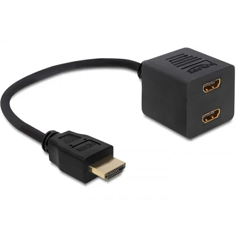 DELOCK Splitter HDMI 1x male to 2x female DELOCK Splitter HDMI 1x male to 2x female