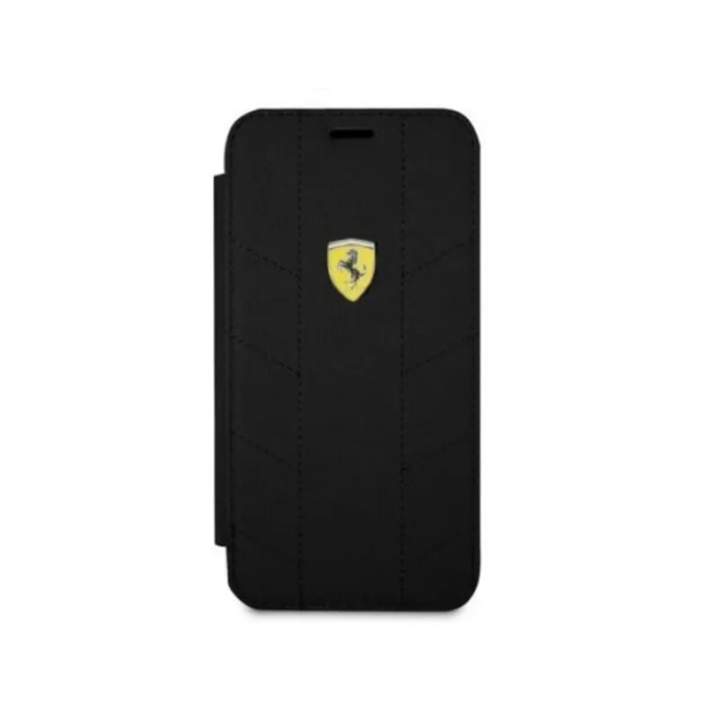 Ferrari iPhone X SF kihajtható racing tyres daphne fekete tok Ferrari iPhone X SF kihajtható racing tyres daphne fekete tok