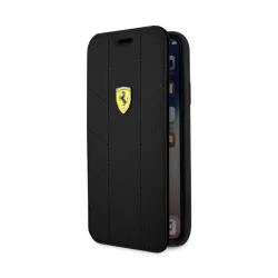Ferrari iPhone X SF kihajtható racing tyres daphne fekete tok