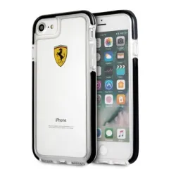 Ferrari iPhone 7 átlátszó fényes fekete tok