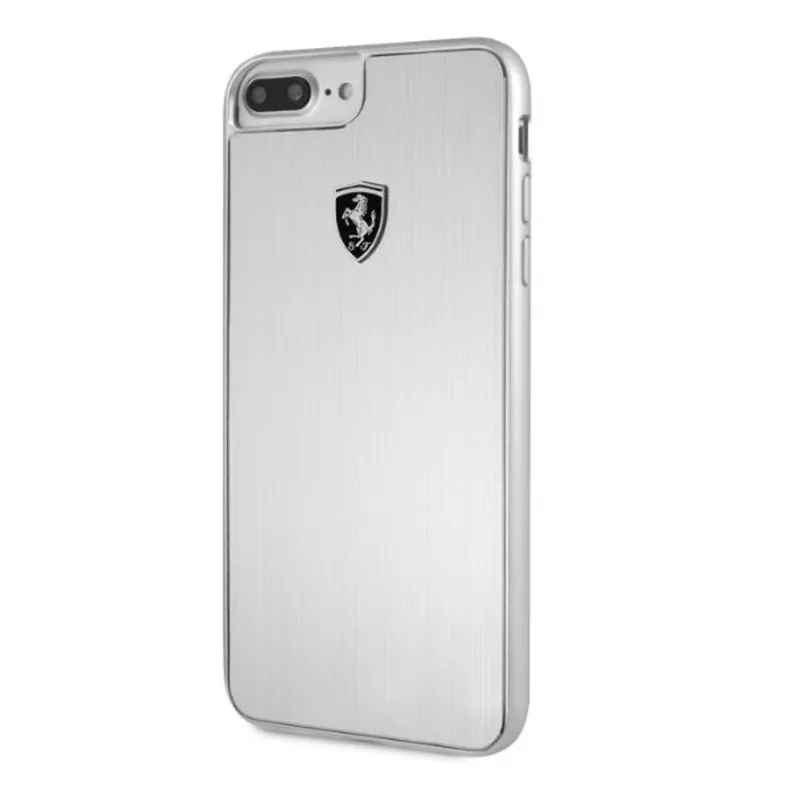 Ferrari Heritage iPhone 7 Plus ezüst kemény aluminium tok Ferrari Heritage iPhone 7 Plus ezüst kemény aluminium tok