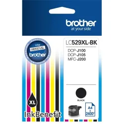 BROTHER LC529XLBK Brother LC529XLBK Cartus negru ptr DCPJ100/DCPJ105/ MFCJ200 - 2.400 pagini