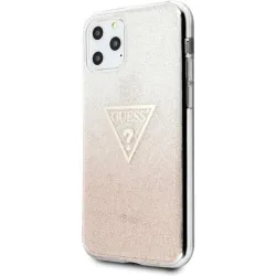 Guess Solid Glitter Apple iPhone 11 Pro Max tok rózsaszín (GUHCN65SGTLPI)