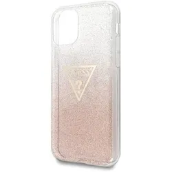 Guess Solid Glitter Apple iPhone 11 Pro Max tok rózsaszín (GUHCN65SGTLPI)