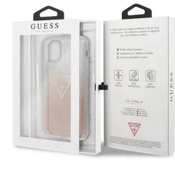 Guess Solid Glitter Apple iPhone 11 Pro Max tok rózsaszín (GUHCN65SGTLPI)