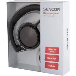 Sencor SEP 433 fejhallgató headset fekete