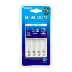 Panasonic eneloop BQ-CC51E AA/AAA NiMH akkumulátor töltő fehér (időzítős)