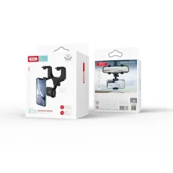XO C70 visszapillantóra rögzíthető autós telefontartó fekete (XOP-CARHOLDER-C70-BK)