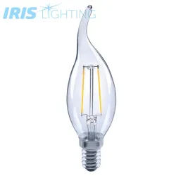 Iris Lighting Filament Bulb Longtip FLCT35 4W/4000K/360lm aranyszínű gyertya E14 LED fényforrás (ILBLE14FLCT354W4000K)