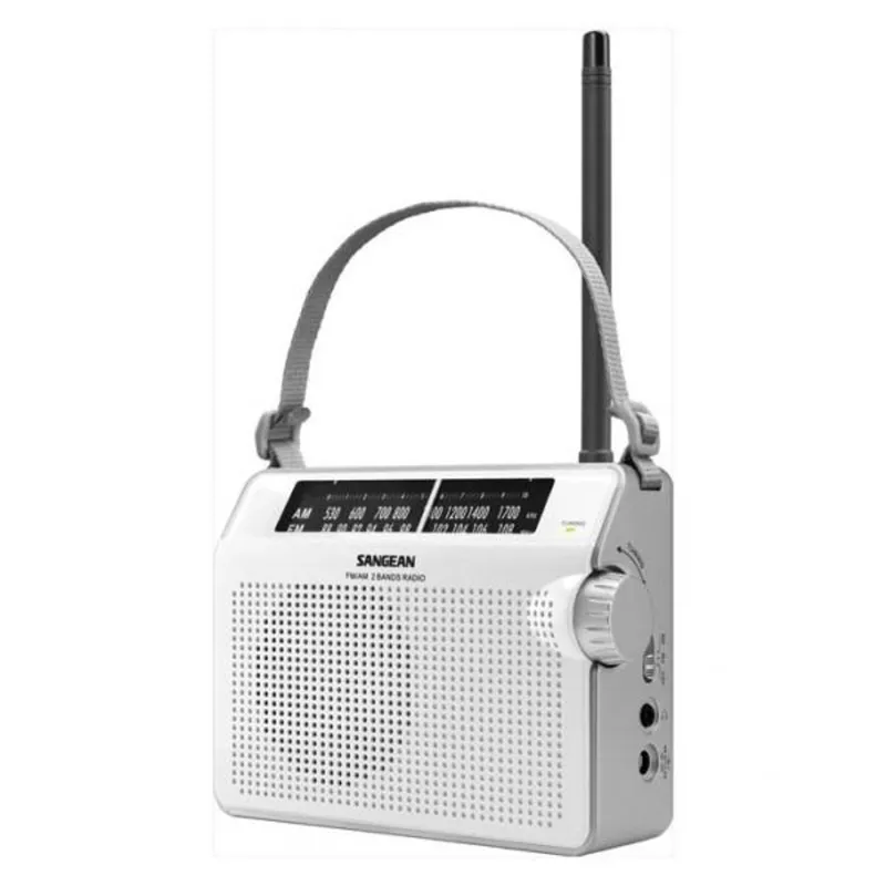 Sangean PR-D6W hordozható AM/FM fehér táskarádió Sangean PR-D6W hordozható AM/FM fehér táskarádió