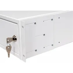 Stalflex 3U fali rack szekrény 19" 420mm fehér (CHR19-3U-420W)