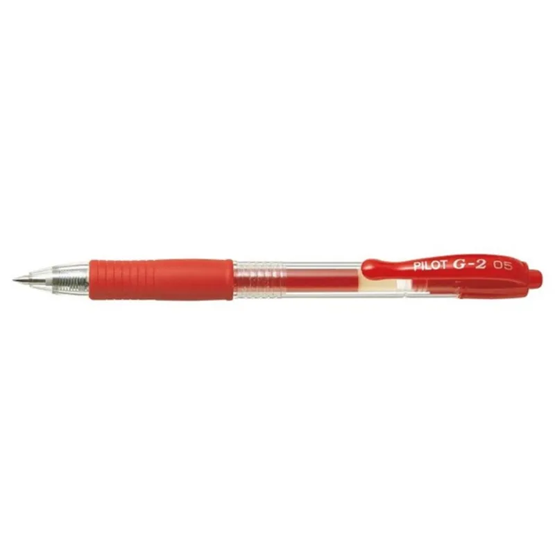 PILOT Zseléstoll, 0,25 mm, nyomógombos,"G-2", piros PILOT Zseléstoll, 0,25 mm, nyomógombos,"G-2", piros