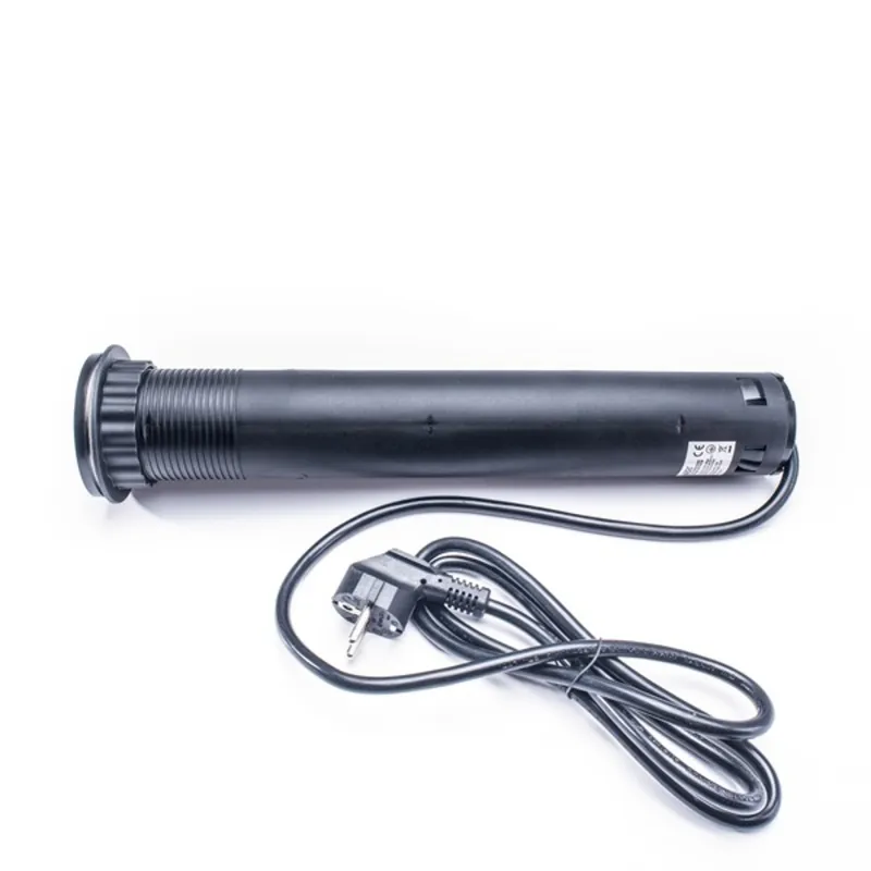 TOO PPS-312-3B IP20 3x 2P+F, 2x USB-A, motorikus, fekete asztalba süllyeszthető elosztó TOO PPS-312-3B IP20 3x 2P+F, 2x USB-A, motorikus, fekete asztalba süllyeszthető elosztó
