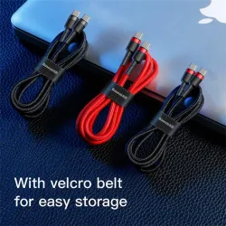Baseus Cafule USB-C Cable 60W 1m Black/Red