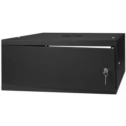 Stalflex 4U fali rack szekrény 19" 450mm fekete (RC19-4U-450MB)