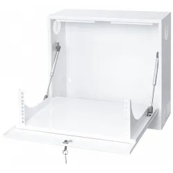 Stalflex 3U fali rack szekrény 19" 180mm fehér (CR19-3U-180-W)