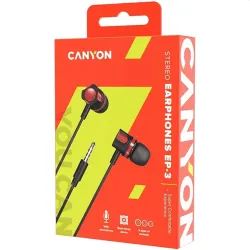 Canyon CEP3R Comfortable earphones headset Black/Red