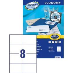 Etikett címke Avery Europe100 ELA023 105x74mm univerzális 800db-os