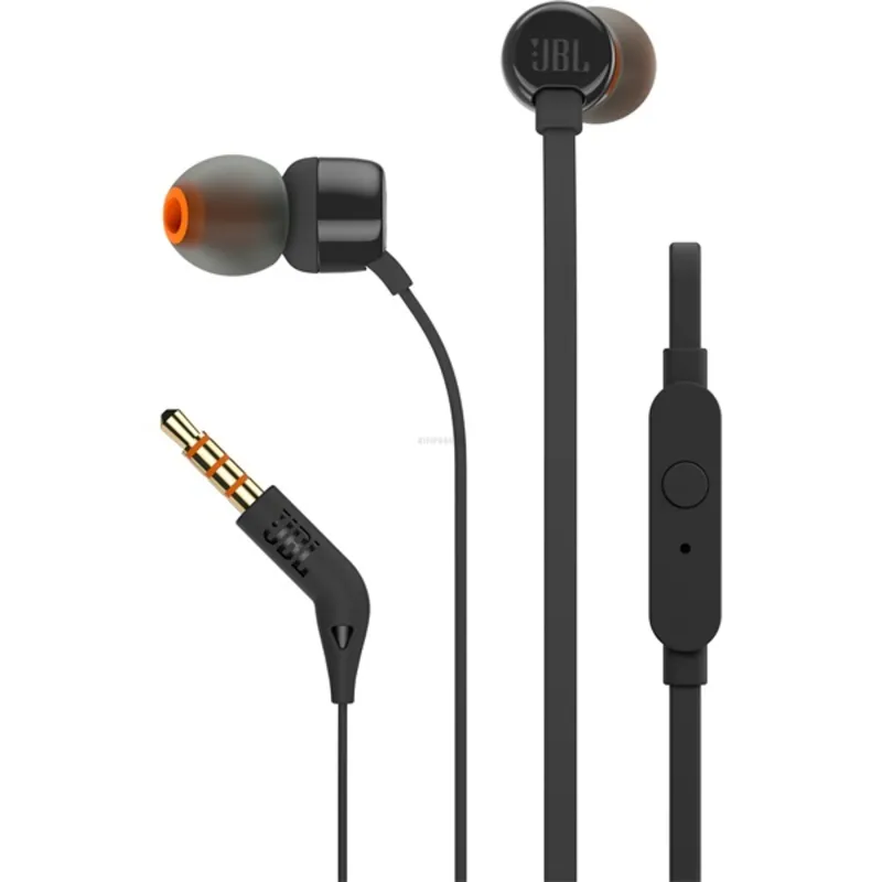 JBL Tune 110 mikrofonos fülhallgató fekete (JBLT110BLK) JBL Tune 110 mikrofonos fülhallgató fekete (JBLT110BLK)