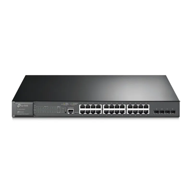 TP-Link JetStream Switch 24x1000Mbps, 24xPOE+ + 4x1Gigabit SFP+ plusz 2 konzol port, menedzselhető (TL-SG3428MP) TP-Link JetStream Switch 24x1000Mbps, 24xPOE+ + 4x1Gigabit SFP+ plusz 2 konzol port, menedzselhető (TL-SG3428MP)