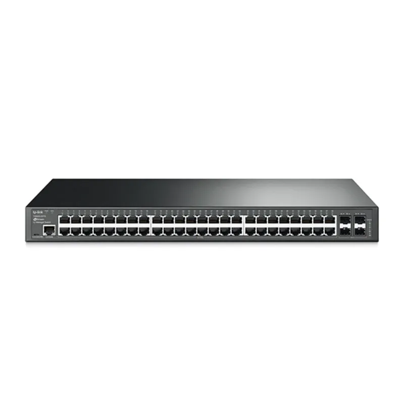 TP-LINK JetStream 48-Port Gigabit L2 Managed Switch with 4 Gigabit SFP Slots TP-LINK JetStream 48-Port Gigabit L2 Managed Switch with 4 Gigabit SFP Slots