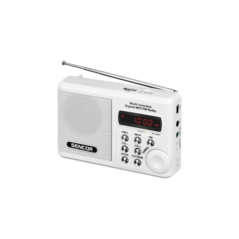 Sencor SRD 215 W fehér MP3 lejátszó és kisrádió Sencor SRD 215 W fehér MP3 lejátszó és kisrádió