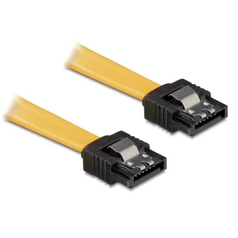 Delock SATA F/F adatkábel 0.7m sárga Delock SATA F/F adatkábel 0.7m sárga