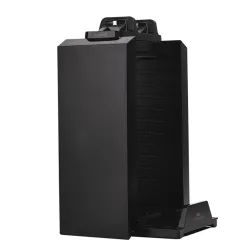 FroggieX Charge & Disc Tower PS4 játék tartó és dupla töltő állvány fekete (FX-P4-C1-B)