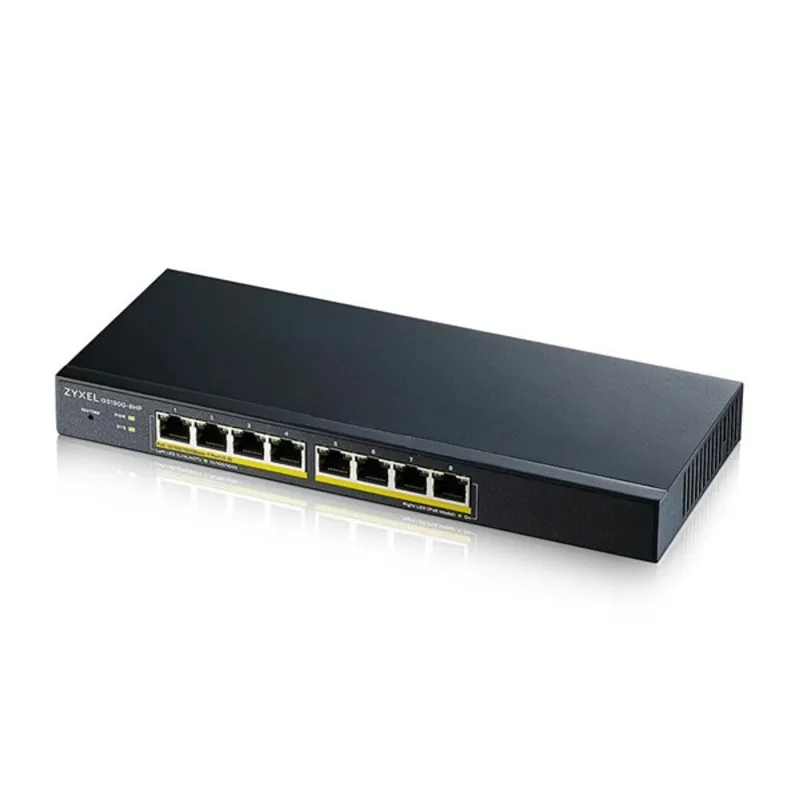 ZyXEL GS1900-8HP-EU0103F 8x1000Mbps Smart Menedzselhető PoE Switch ZyXEL GS1900-8HP-EU0103F 8x1000Mbps Smart Menedzselhető PoE Switch