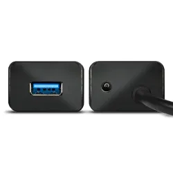 HUB  Axagon HUE-SA7BP 7 portos USB 3.0 gyorstöltéssel fekete aktív