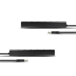 HUB  Axagon HUE-SA7BP 7 portos USB 3.0 gyorstöltéssel fekete aktív