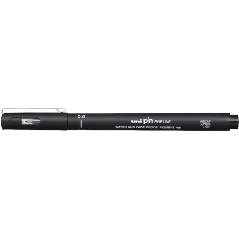 Uni PIN 0,6 mm fekete rajzmarker Uni PIN 0,6 mm fekete rajzmarker