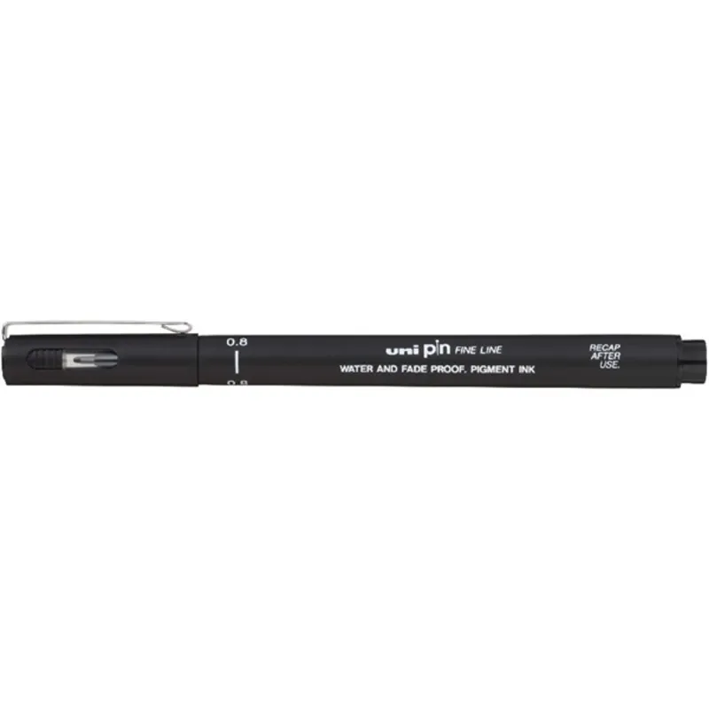 Uni PIN 0,8 mm fekete rajzmarker Uni PIN 0,8 mm fekete rajzmarker