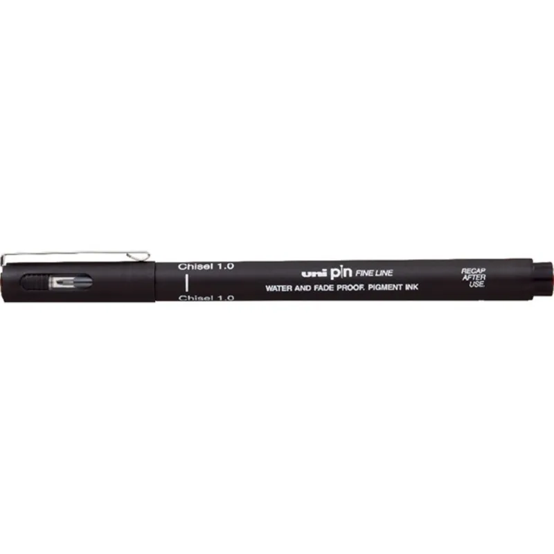 Uni PIN vágott hegyű 1 mm fekete rajzmarker Uni PIN vágott hegyű 1 mm fekete rajzmarker