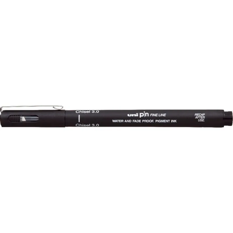 Uni PIN vágott hegyű 3 mm fekete rajzmarker Uni PIN vágott hegyű 3 mm fekete rajzmarker