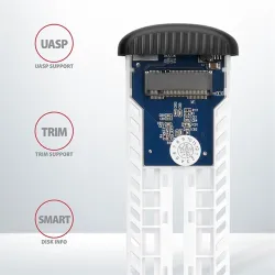 HDD ház Axagon EEM2-SA USB micro-B 3.2 Gen 1 - M.2 SATA