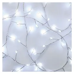 EMOS LED karácsonyi nano fényfüzér 2.4m beltéri időzítős 3xAA hidegfehér (D3FC01)