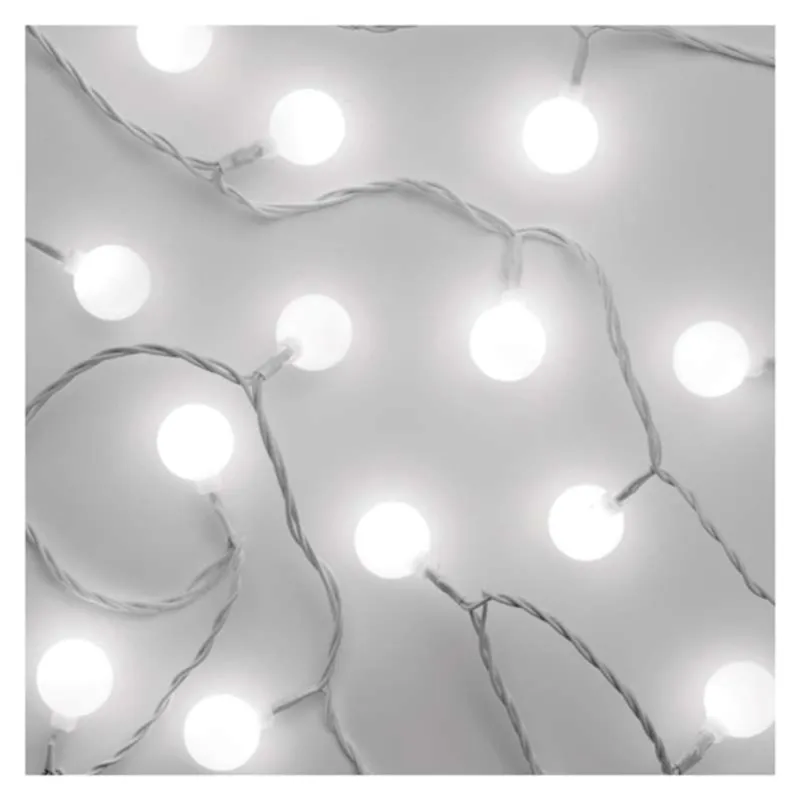 EMOS LED fényfüzér cseresznye golyók 2,5cm 4m kültéri és beltéri időzítős hidegfehér (D5AC01) EMOS LED fényfüzér cseresznye golyók 2,5cm 4m kültéri és beltéri időzítős hidegfehér (D5AC01)