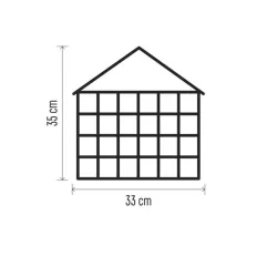 EMOS LED adventi naptár fa 35x33cm 2xAA beltéri meleg fehér időzítő (DCWW02)